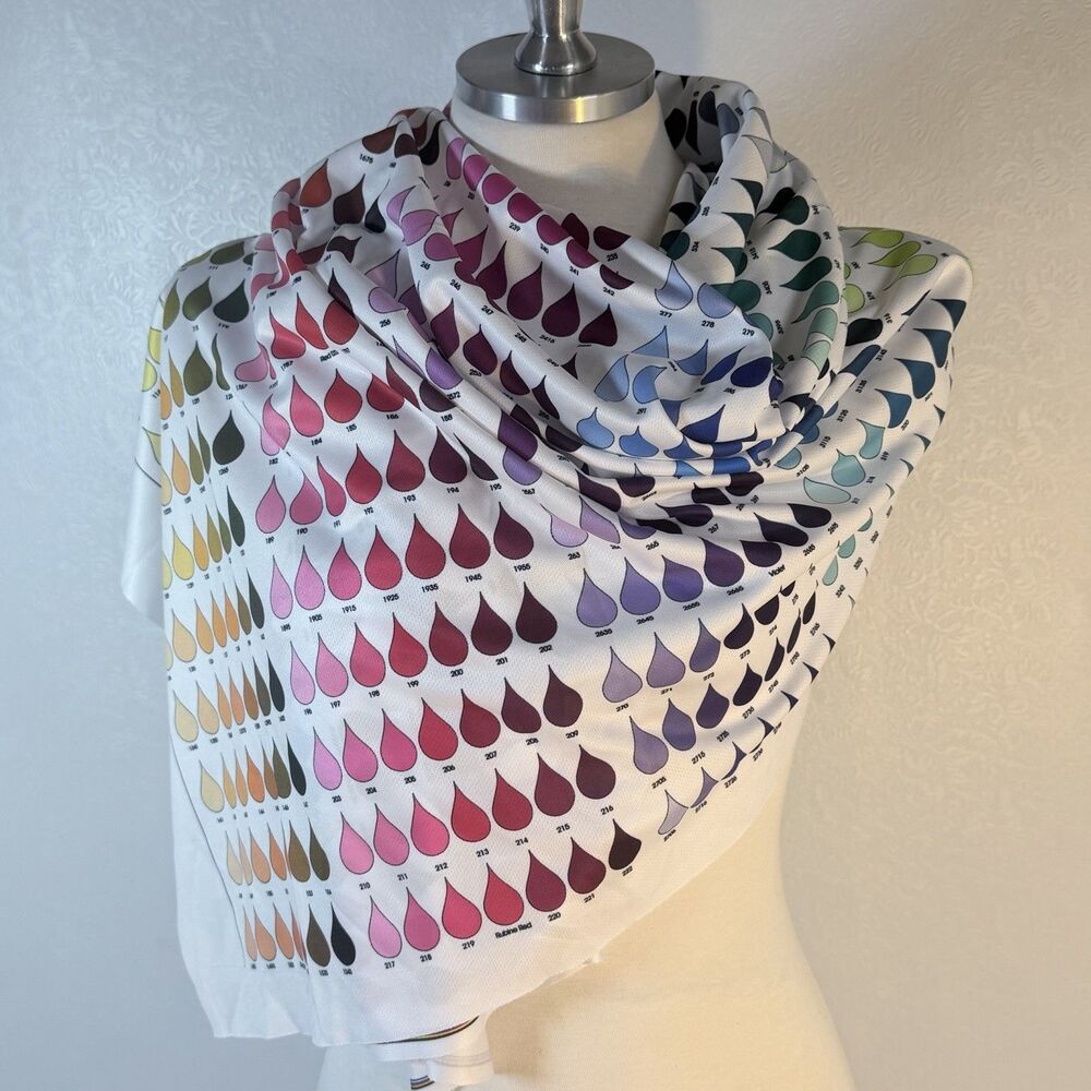 Pantone Teardrop Color Chart Scarf